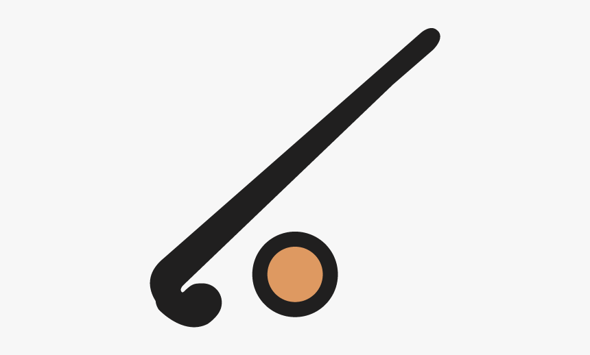 Cartoon Hockey Stick - Field Hockey Stick Cartoon, HD Png Download