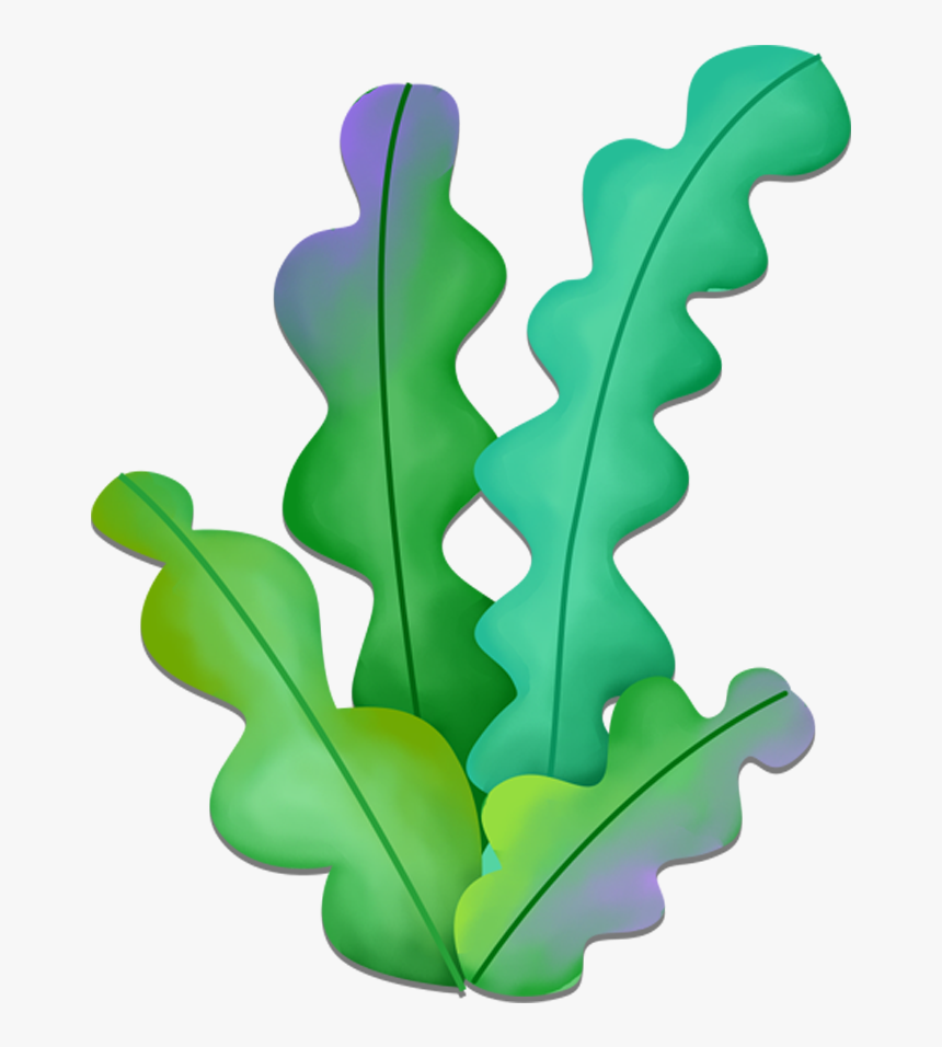 Clip Art Seaweed Cartoon Ribbon Transprent - Algas Marinhas Png, Transparent Png