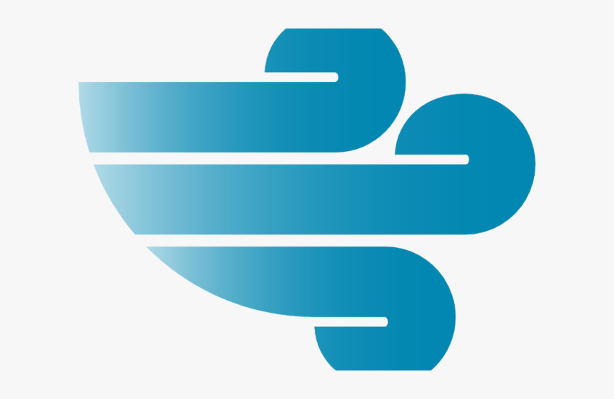 Wind Clipart Windy Weather - Hembusan Angin Vektor, HD Png Download