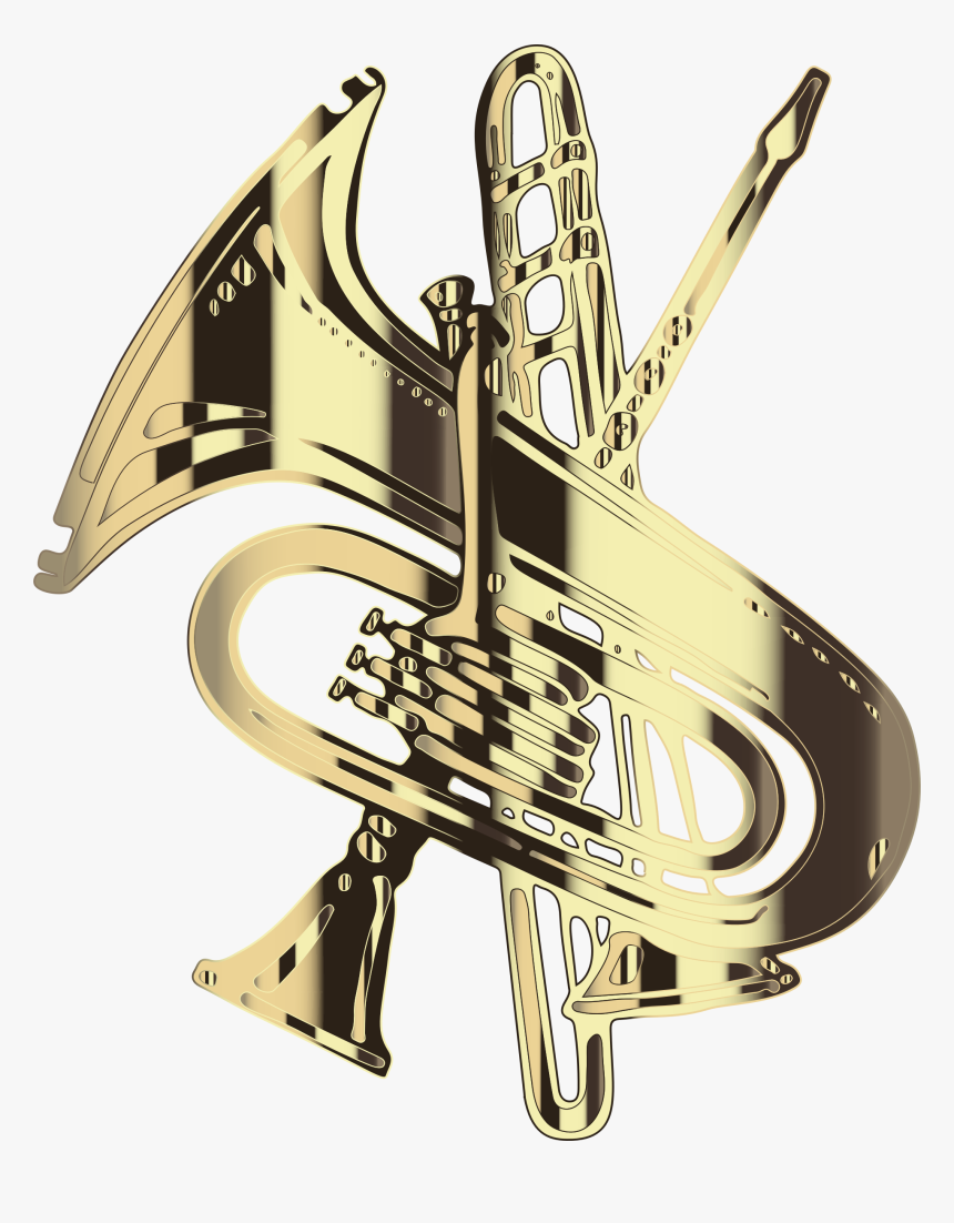 Mellophone,metal,brass Instrument - Emblem, HD Png Download