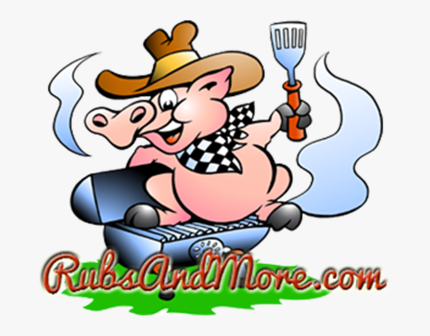 Barbecue Pig Roast Churrasco Clip Art - Cartoon Pig Bbq, HD Png Download
