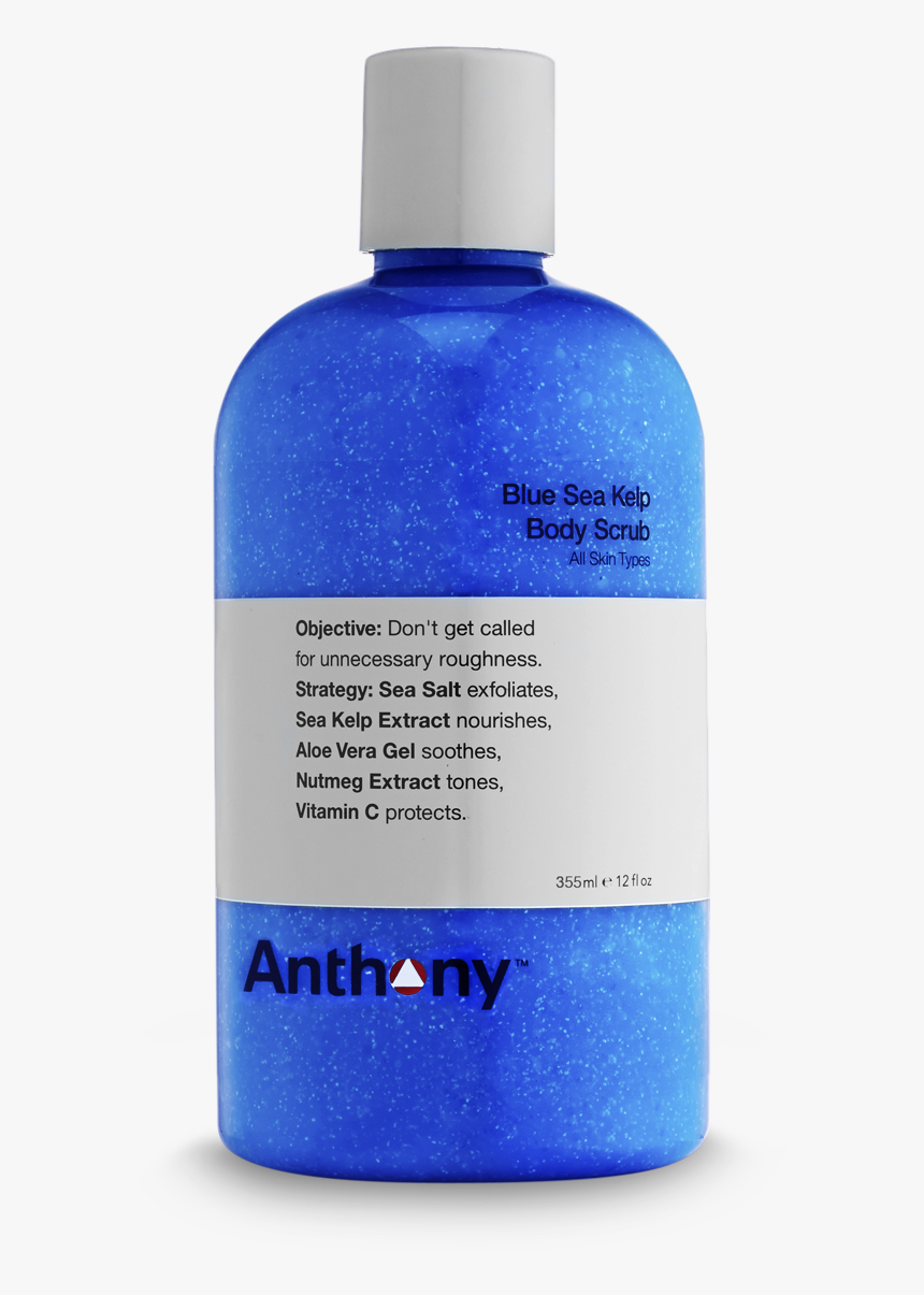 Anthony Blue Sea Kelp Body Scrub - Shower Gel, HD Png Download