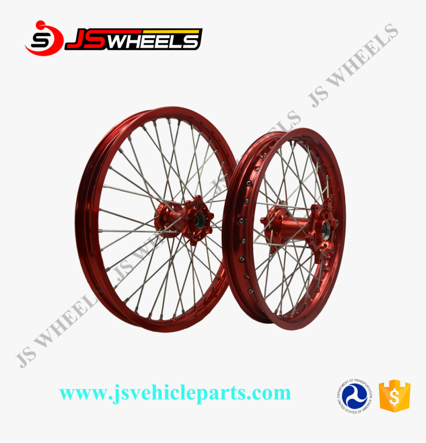 Llantas Completas Cr 125 Crf 250 Crf 450 Supermoto - Spoke Rims, HD Png Download