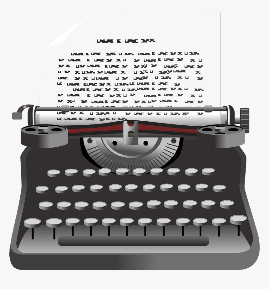 Typewriter Clip, HD Png Download