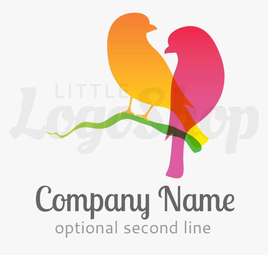 Share Via Email - Love Birds Logo Design, HD Png Download