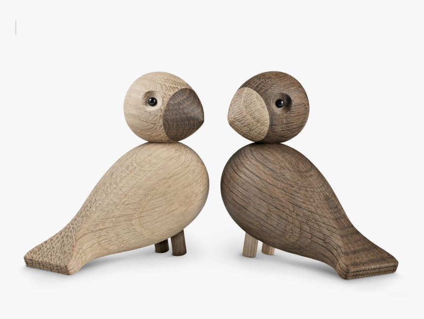 Lovebirds Oak Smoked Oak 1 Pair - Kay Bojesen, HD Png Download