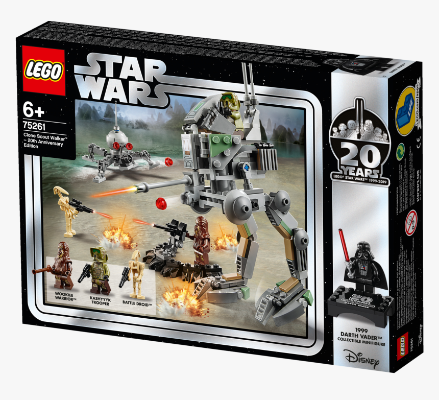 Lego Clone Scout Walker - Lego Star Wars 20th Anniversary Clone Scout Walker, HD Png Download