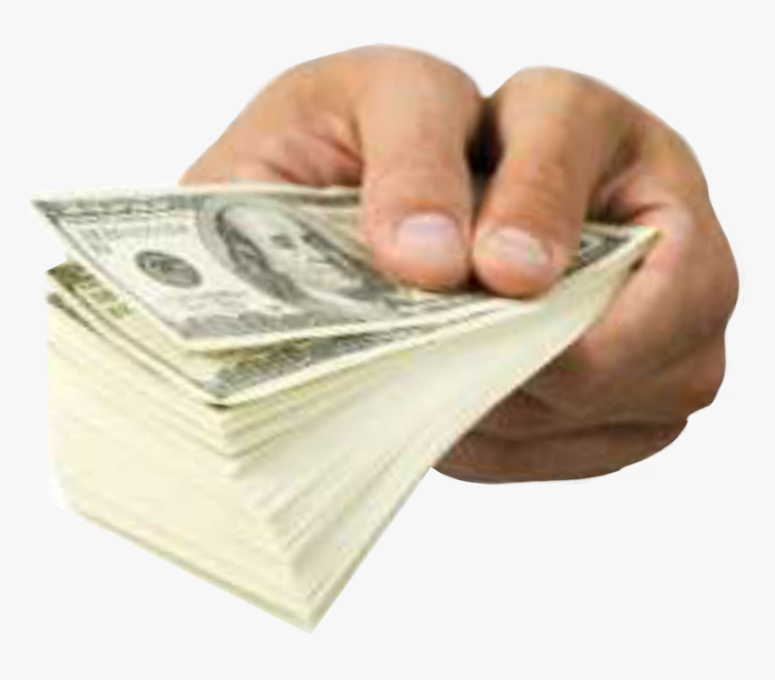 Transparent Dolar Png - Dollars On Hand Png, Png Download