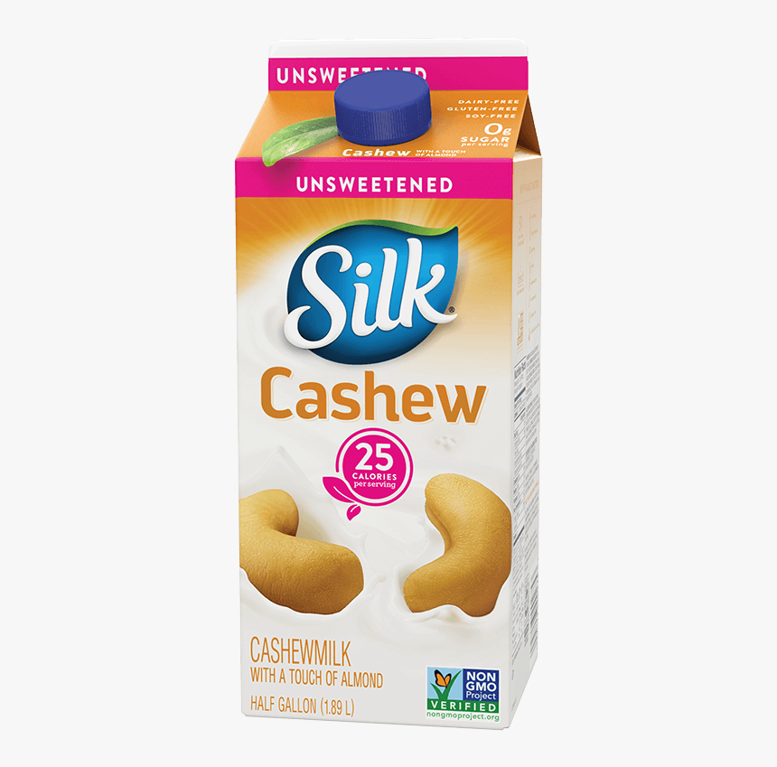 Silk Unsweetened Cashewmilk - Cashew Milk, HD Png Download