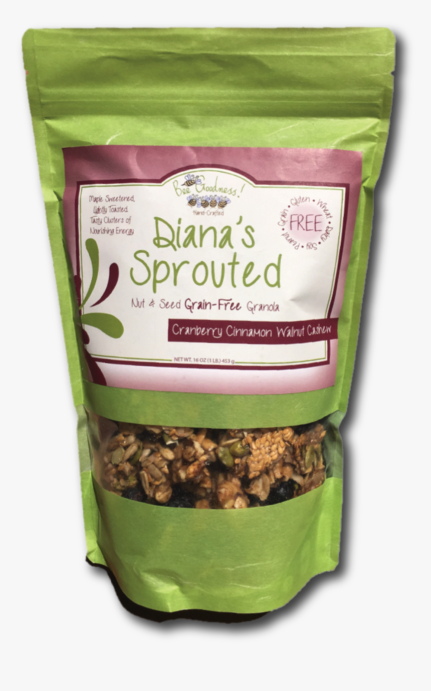 Buy Sprouted Cranberry Cinnamon Walnut Cashew Granola - Walnut, HD Png Download