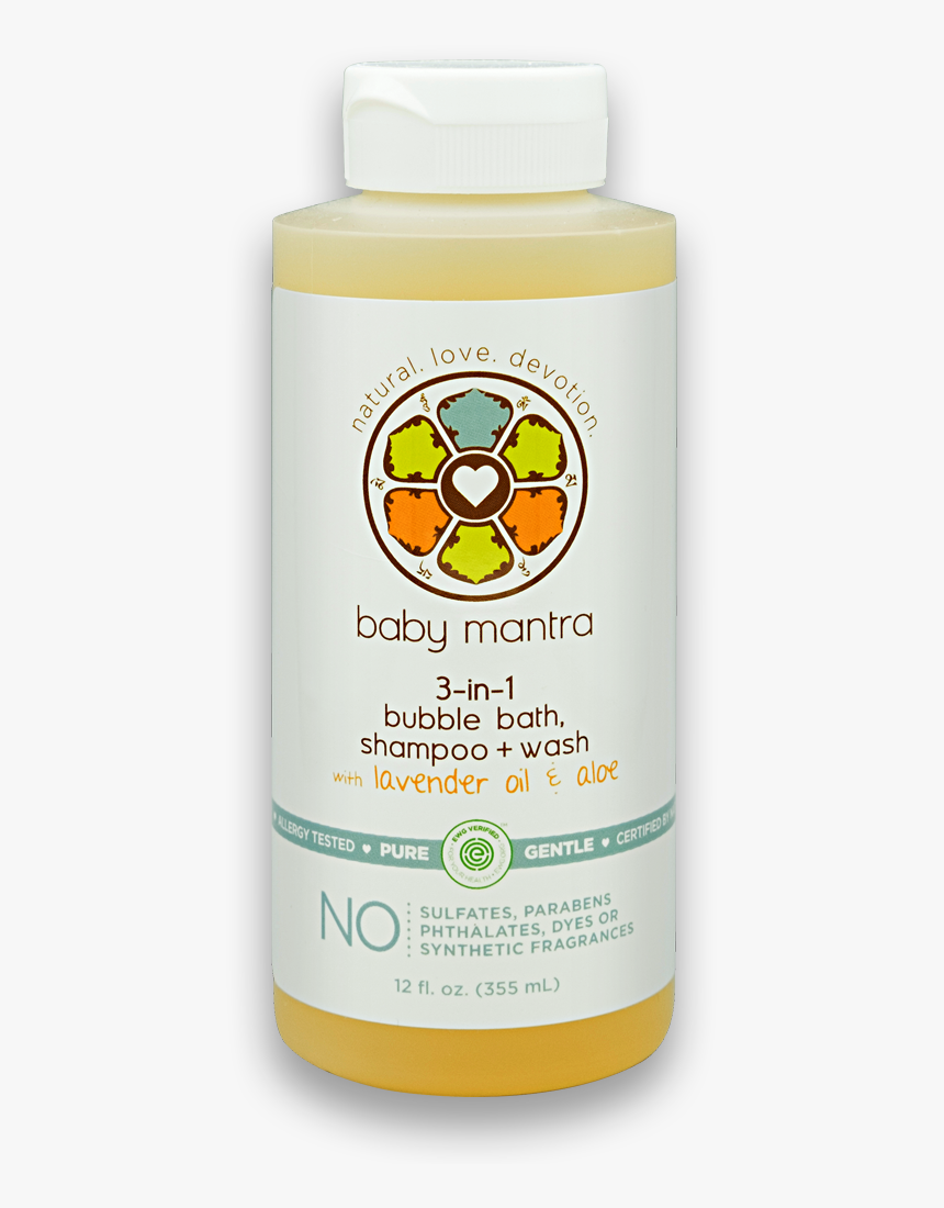 3 In 1 Bubble Bath, Shampoo And Wash - Bottle, HD Png Download