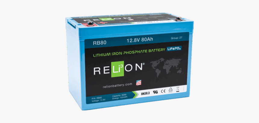 Rb80 Lithium Ion Battery - Relion Battery, HD Png Download