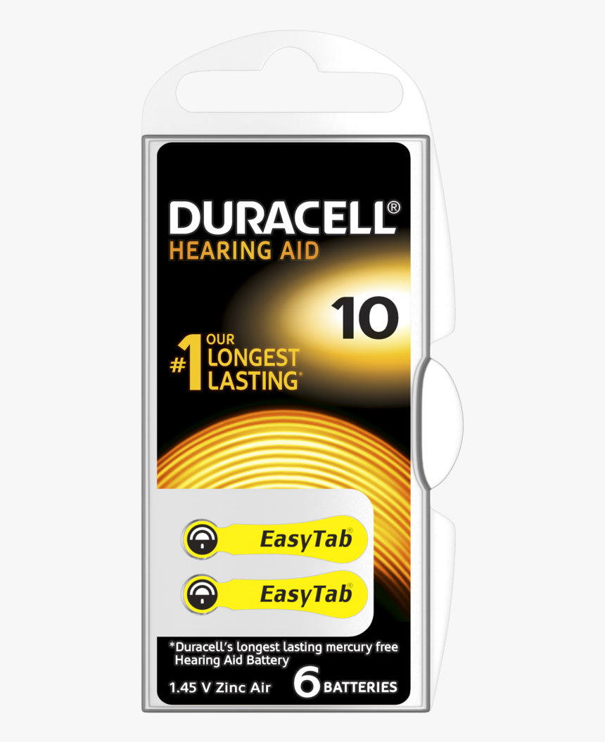 Duracell Hearing Type Batteries - Duracell 10, HD Png Download