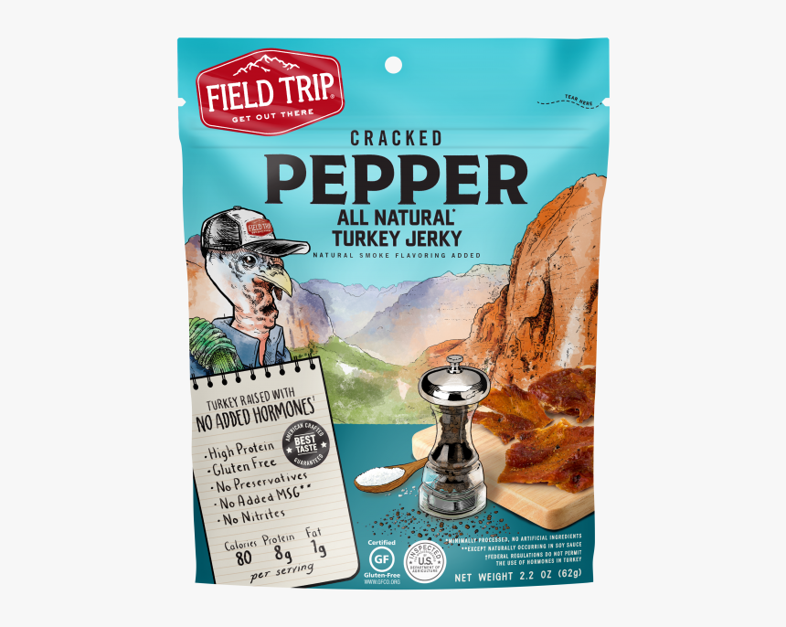 Field Trip Jerky Cracked Pepper, HD Png Download
