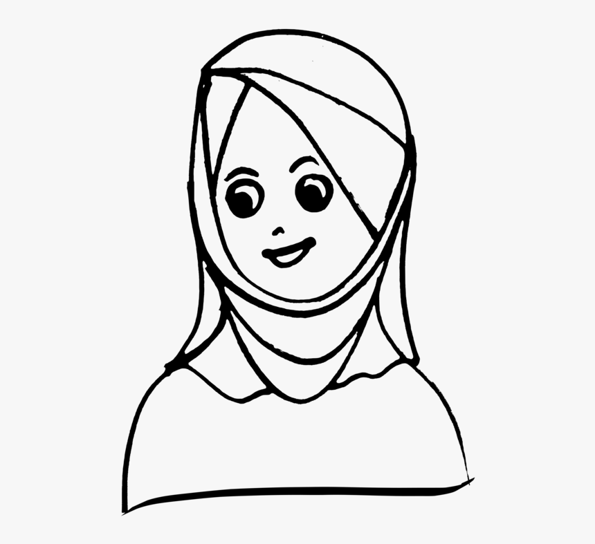 Emotion,art,monochrome Photography - Head Scarf Clipart Black And White, HD Png Download