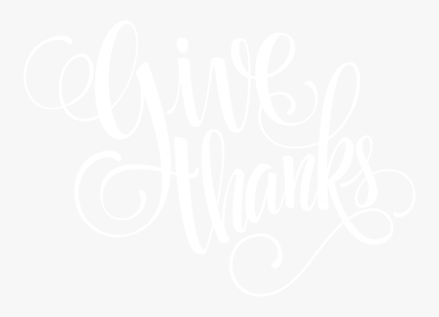 Give Thanks Min - Desenho Florido Em Quadro Negro, HD Png Download