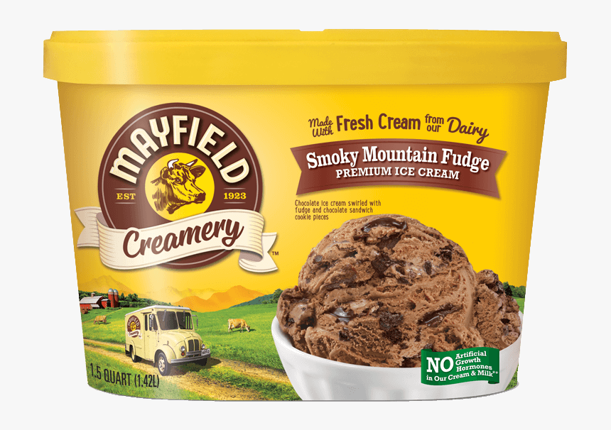 Smoky Mountain Fudge - Sea Salt Caramel Cheesecake Ice Cream, HD Png Download