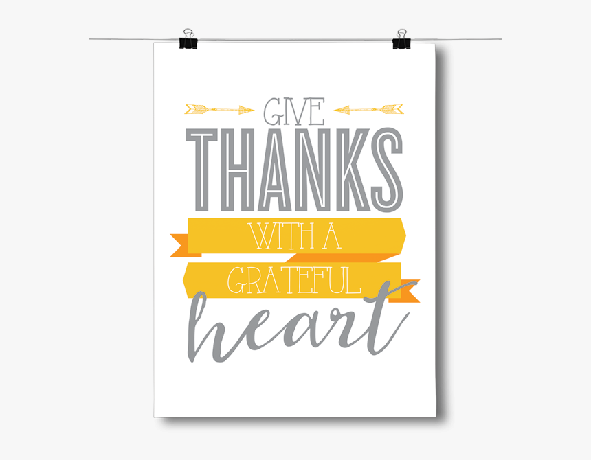 Inspired Posters Give Thanks - Poster, HD Png Download