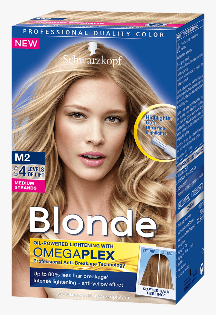 Blonde Strands M2 Medium Strands - Schwarzkopf Blonde M1 Super Highlights, HD Png Download