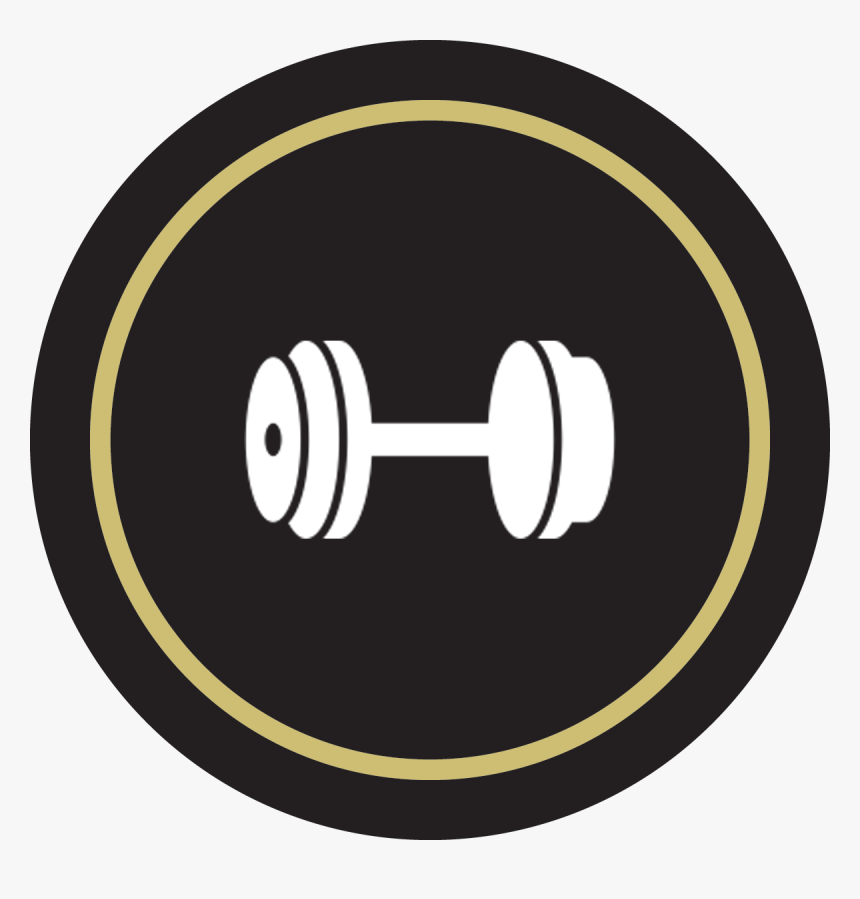 Dumbbells - Circle - T-shirt, HD Png Download