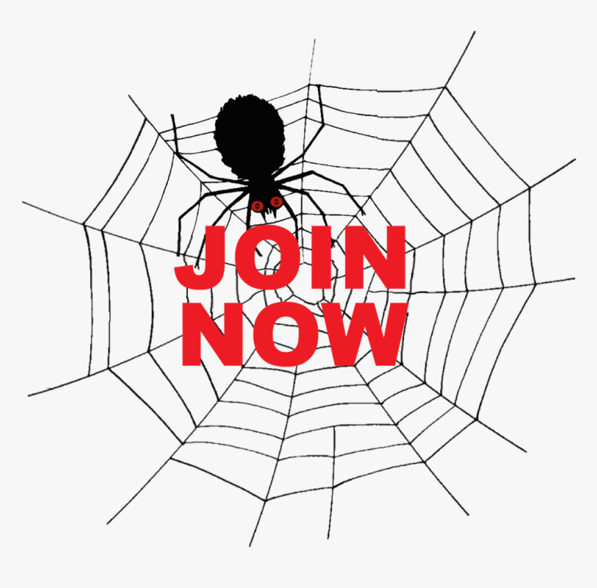 Button6-join Now - Spider Web Clip Art, HD Png Download