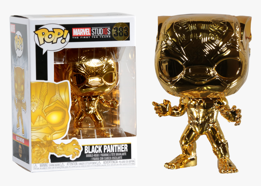 Funko Pop Avengers Chrome Black Panther, HD Png Download