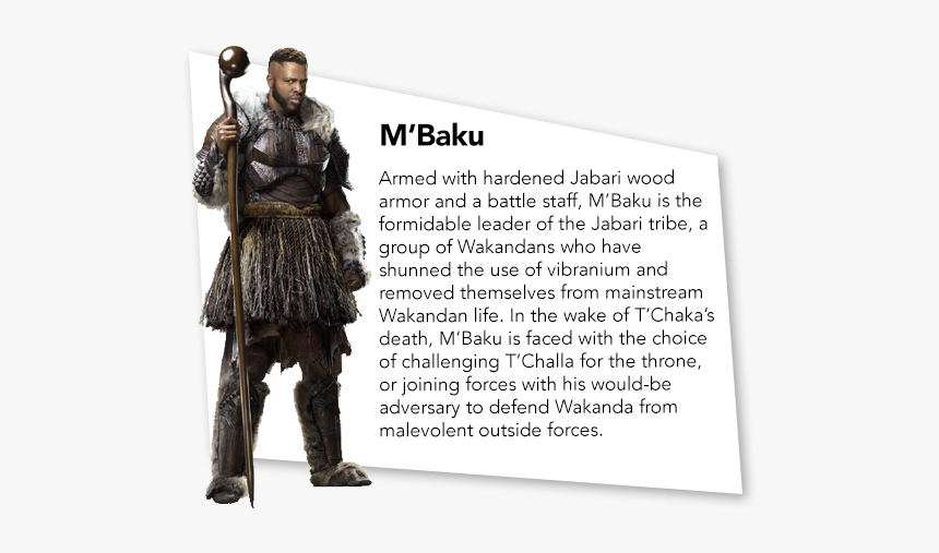 M Baku Black Panther Costume, HD Png Download