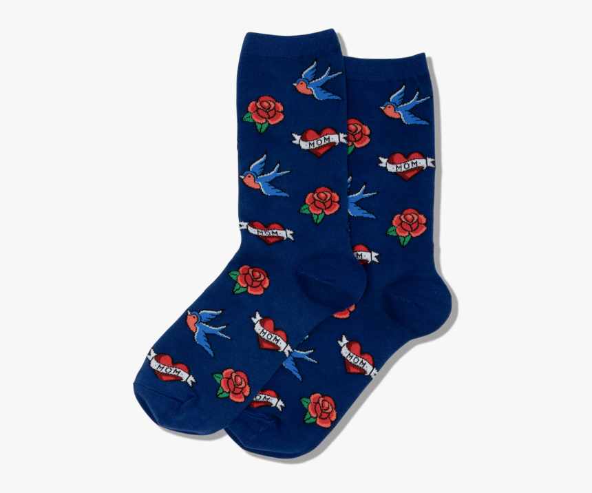 Women S Tattoo Crew Socks 
 Class Slick Lazy Image - Sock, HD Png Download
