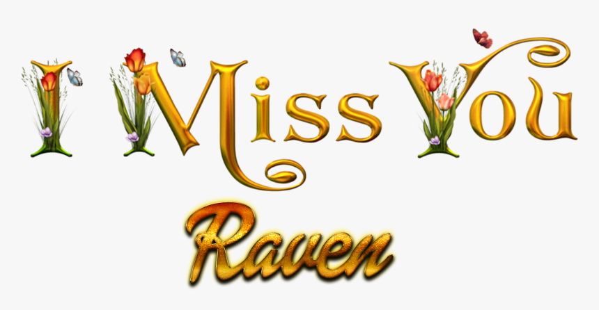 Raven Missing You Name Png - Rashid Name, Transparent Png