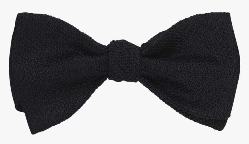Black Silk Bow Tie 
 Title Black Silk Bow Tie - Bikini, HD Png Download