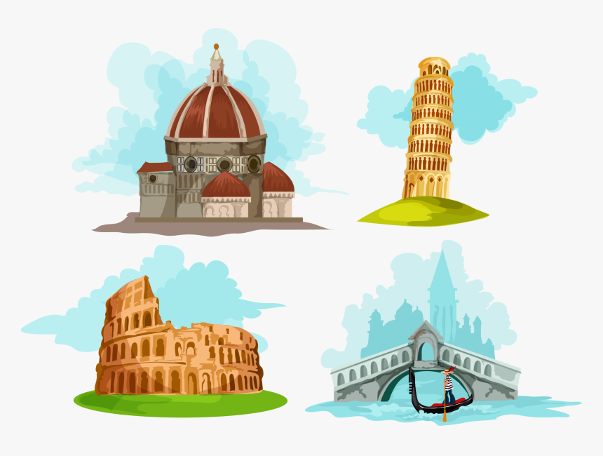 Transparent Italy Clipart - Png Clipart Pisa Tower Png, Png Download