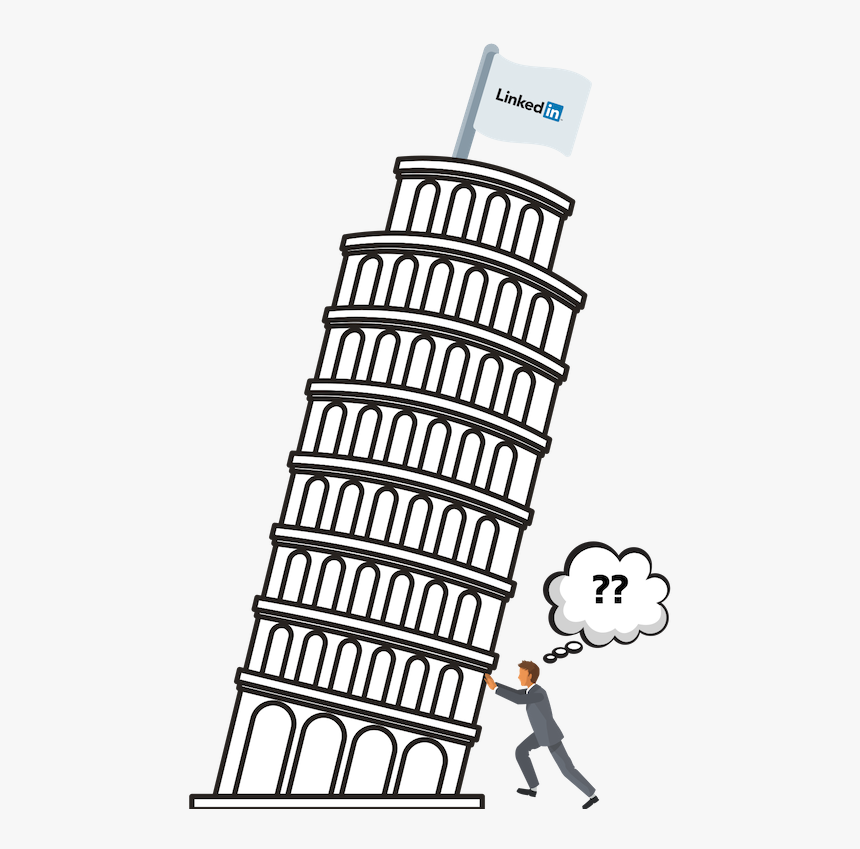 A Linkedin Profile Is The Foundation For Building Brand - Tower Of Pisa Clip Art, HD Png Download