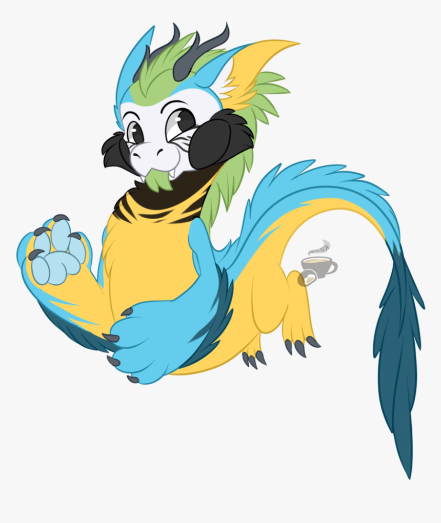 Blue And Gold Macaw Kirichu By Mochiteaa - Cartoon, HD Png Download