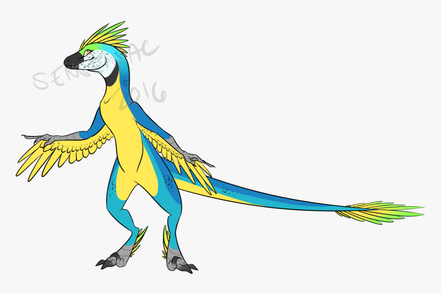 Utahraptor/macaw Hybrid - Illustration, HD Png Download