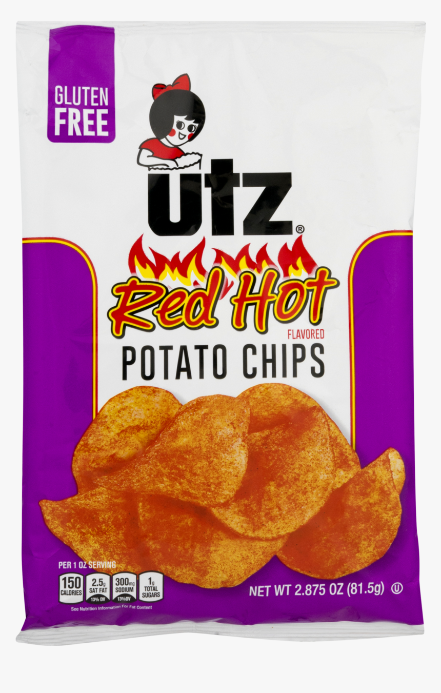 Utz Red Hot Chips, HD Png Download