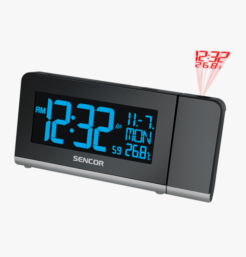 Cool Alarm Clocks Excellent Projection Alarm Clock - Sencor Sdc 8200, HD Png Download