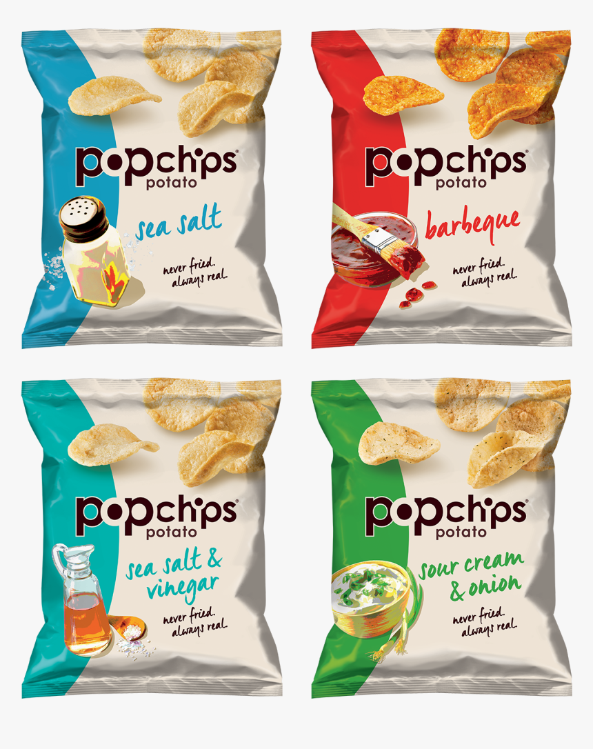 Popchips Sea Salt And Vinegar, HD Png Download