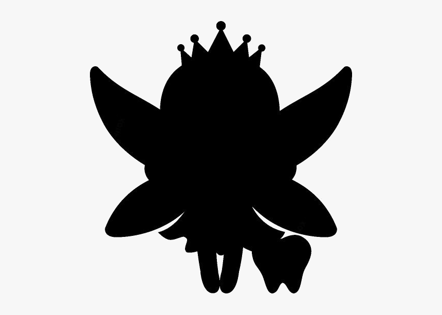 Tooth Fairy Png Black And White - Silhouette, Transparent Png