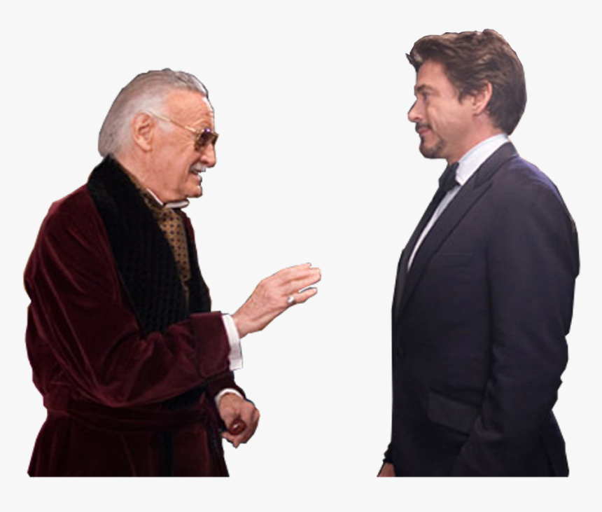 Stan Lee With Robert Downey, HD Png Download