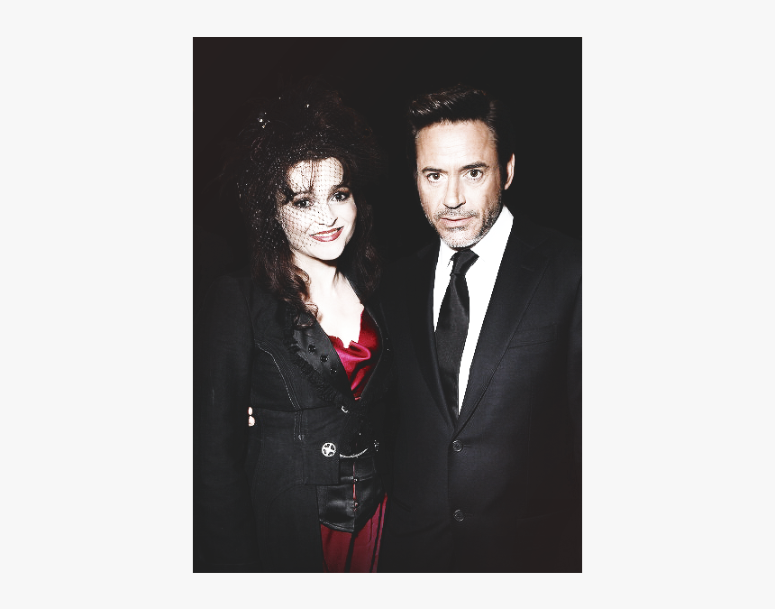 Helena Bonham Carter And Robert Downey Jr Image - Tuxedo, HD Png Download