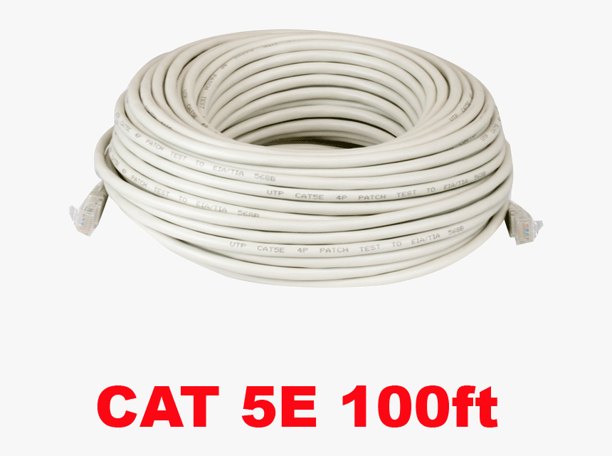 Category 5e Utp Rj45 Patch Cable White - Gwcat100 100ft Cables, HD Png Download