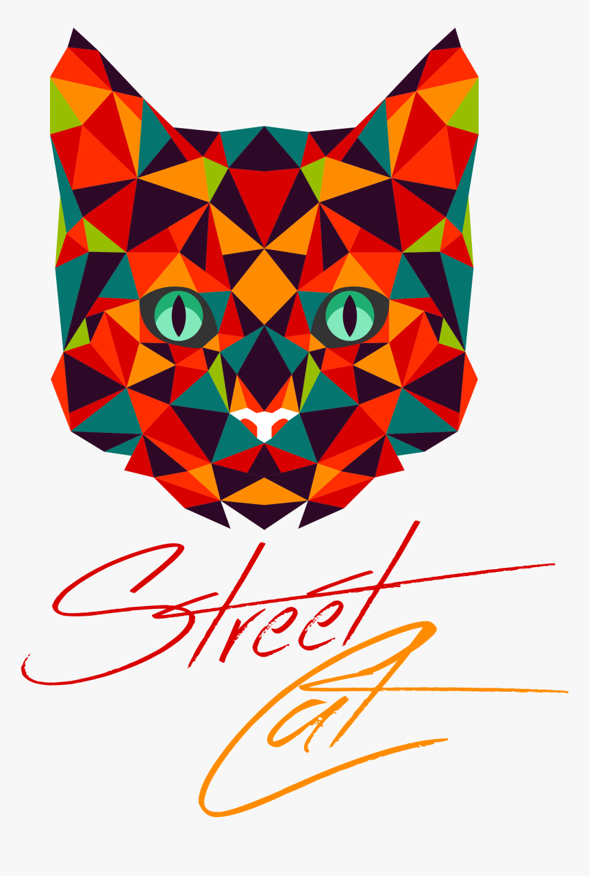 T Shirt Design Cat Png, Transparent Png