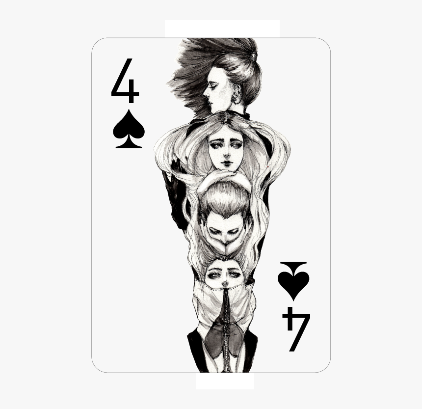 Playing Card Fashion Illustration, HD Png Download