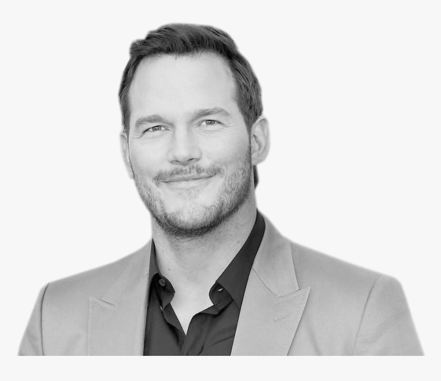 Download Chris Pratt Png Photos For Designing Projects - Chris Pratt Black And White, Transparent Png