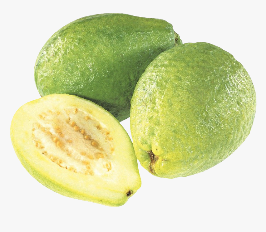 Guava Png Image Background - Fruit Exotique Vert Chaire Blanche, Transparent Png