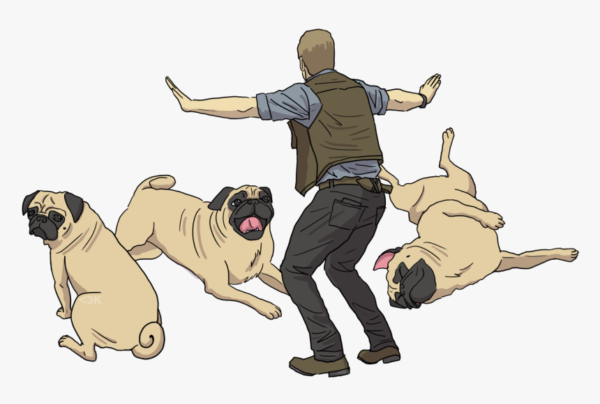 Did You Know That Chris Pratt Owns Several Pugs - Dog Yawns, HD Png Download