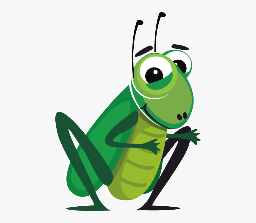 Clip Art Clip Art Hand Painted - Grasshopper Cartoons Transparent, HD Png Download