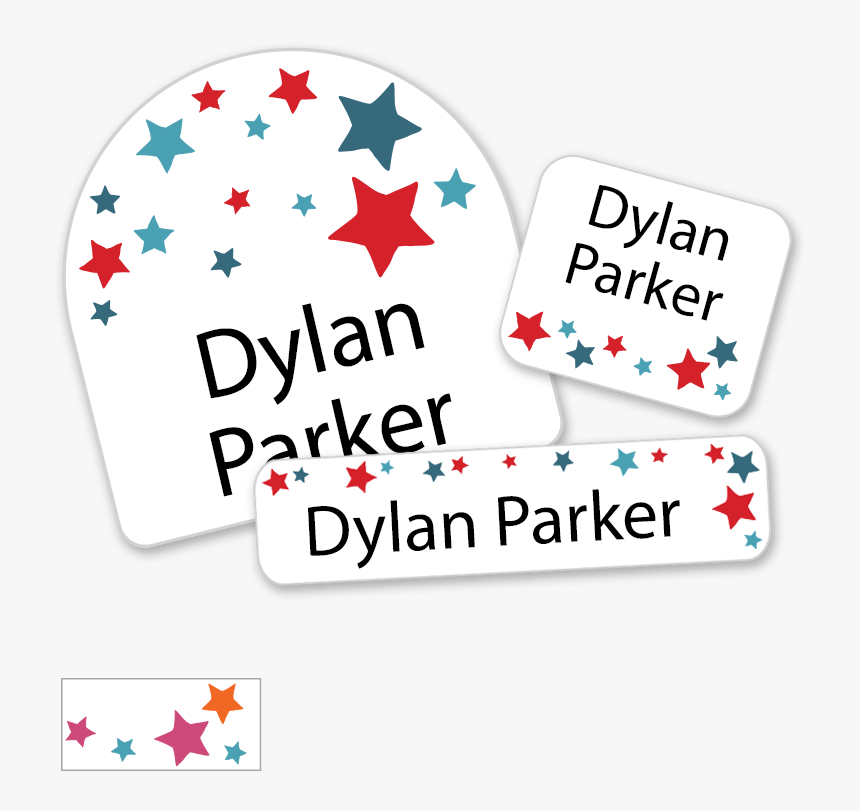 Red White Blue Stars For School Labels, HD Png Download