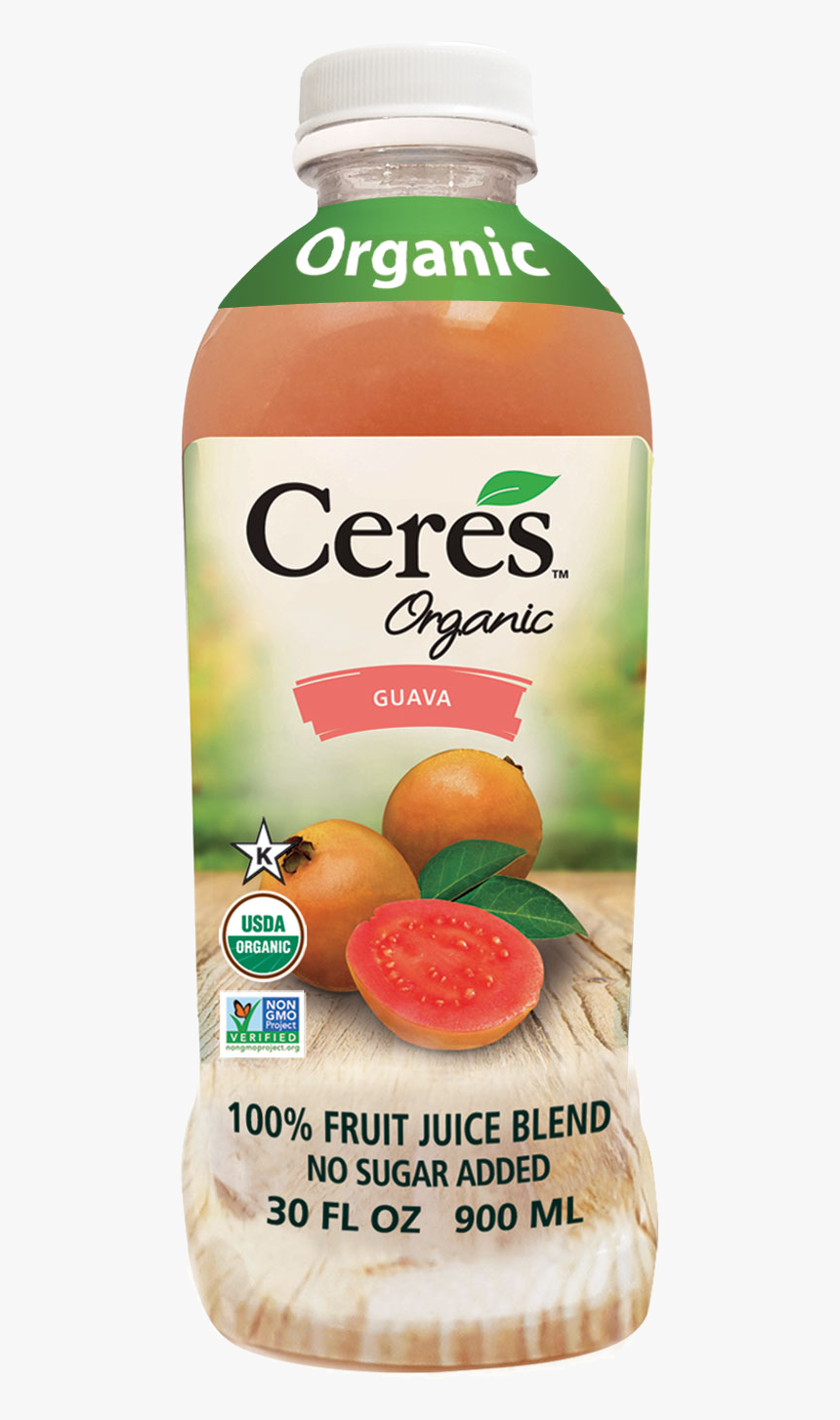 100% Guava Fruit Juice Blend - Ceres Organic Pear Juice, HD Png Download