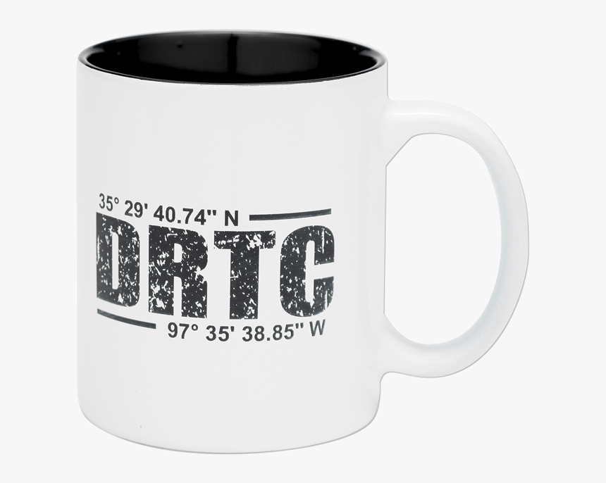 White Coffee Mug With Drtc S Latitude & Longitude Coordinates - Coffee Cup, HD Png Download